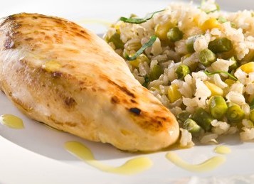 Filé Grelhado com arroz de cuxá