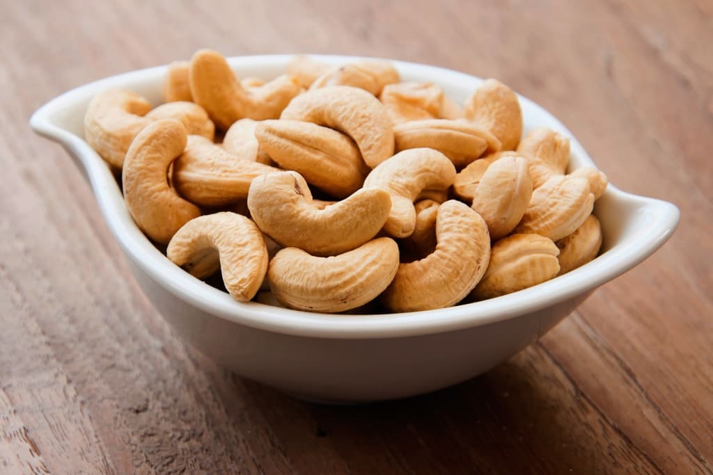 Castanhas de Cajú torradas e salgadas